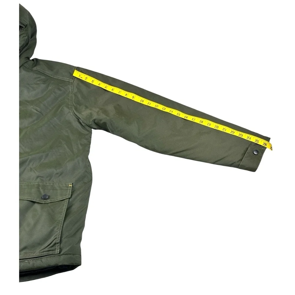 Hard Land Men's Insulated Winter Jacket-OD Green, Size M, Durable Workwear, NWT